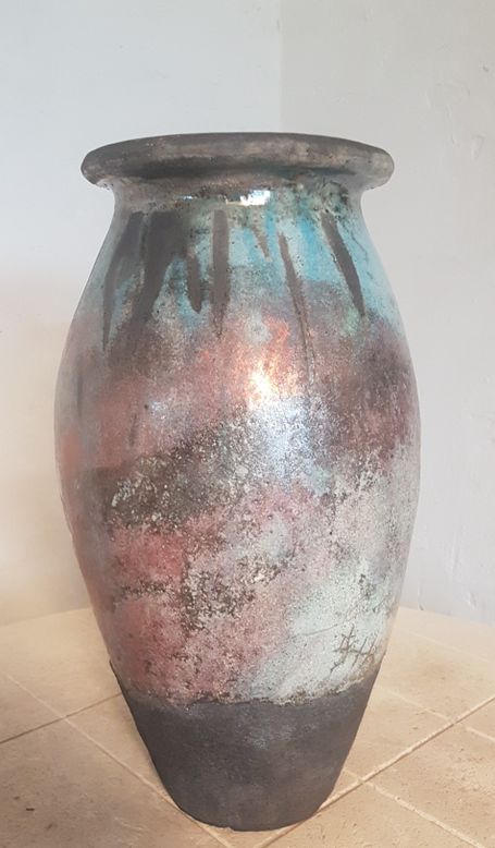 Bodenvase Raku Barbara Dobberstein